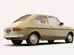fiat 127 3D Модель