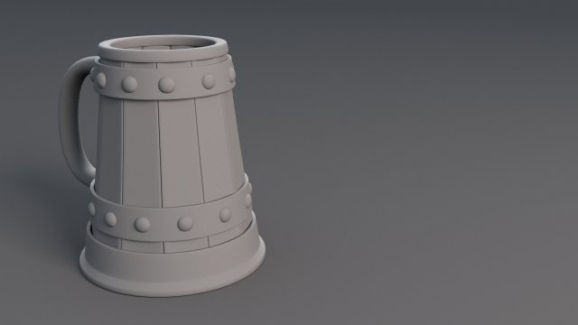 jar beer Modelo 3D .c4d .max .obj .3ds .fbx .stl .blend 