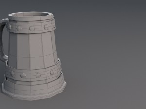 jar beer Modelo 3D
