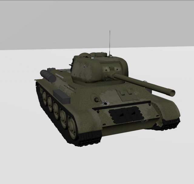 soviet tank t-34-85 3D Model .c4d .max .obj .3ds .fbx .stl .blend 