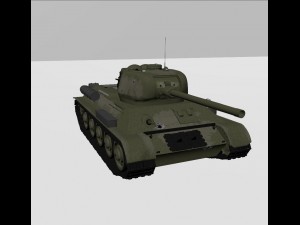 soviet tank t-34-85 3D 模型