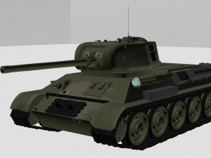 soviet tank t-34-85 3D Model
