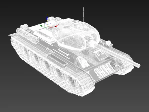 soviet tank t-34-85 3D Model