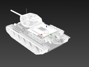 soviet tank t-34-85 3D Model