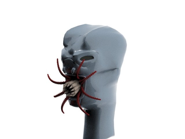 allien ufo monstr Model 3D .c4d .max .obj .3ds .fbx .stl .blend 