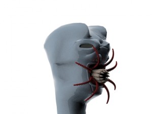 allien ufo monstr Model 3D