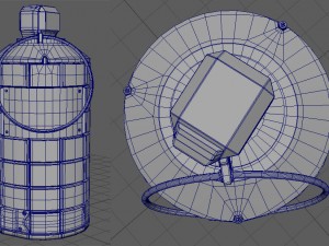 sci fi grenade Modèle 3D