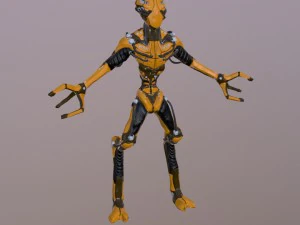 worker robot 3D Model
