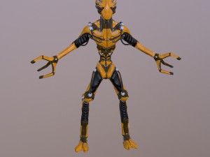 worker robot 3D Model