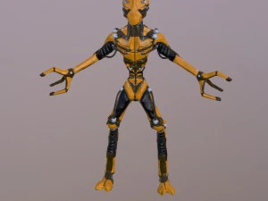 worker robot 3D Model