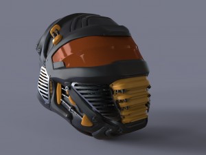 si-fi helm 3D Model