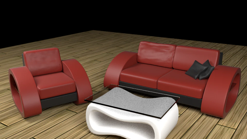 modern design sofa set 3D Model .c4d .max .obj .3ds .fbx .stl .blend 