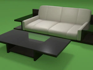 moderne bankcubusus 3D Model