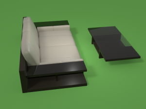modern sofa cubusus Model 3D