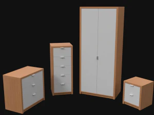 furniture for badroom livingroom architekture 3D Model