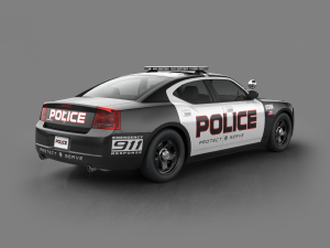 police car us 3D Model