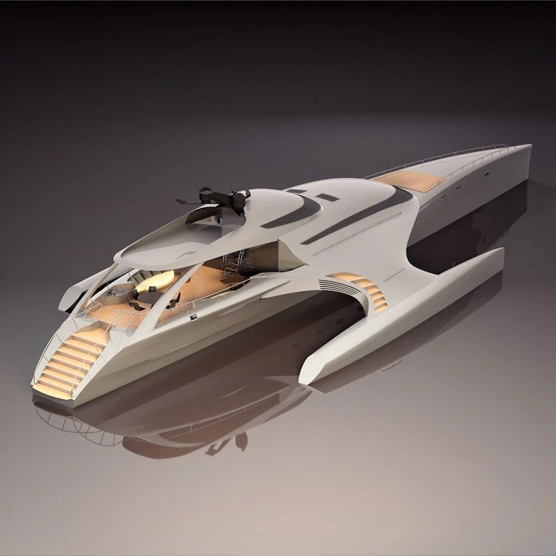 yacht 3D Model .c4d .max .obj .3ds .fbx .stl .blend 