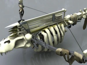 Knochenarmbrust 3D Modell