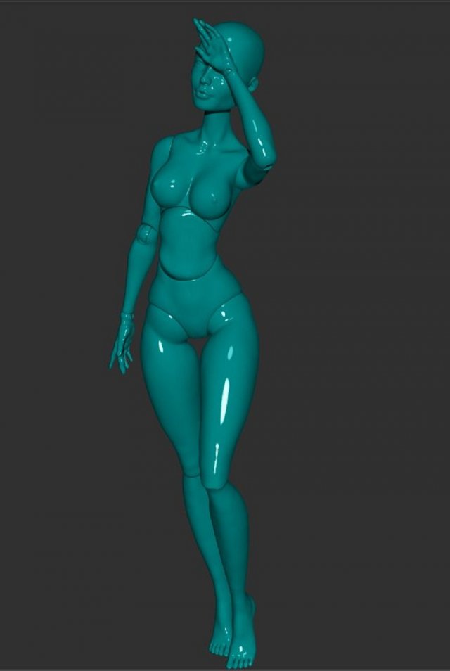 bjd girl -jointed doll gerda 3D Print Model .c4d .max .obj .3ds .fbx .lwo .lw .lws