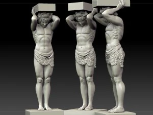 Atlant of the hermitage 3D Model