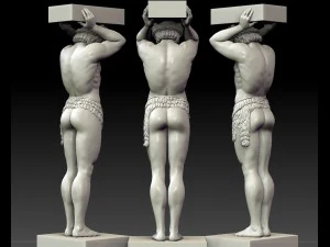 Atlant of the hermitage 3D Model