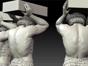 Atlant of the hermitage 3D Модель