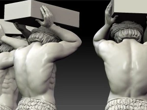 Atlant of the hermitage 3D Model