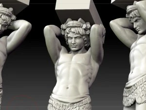 Atlant of the hermitage 3D Model
