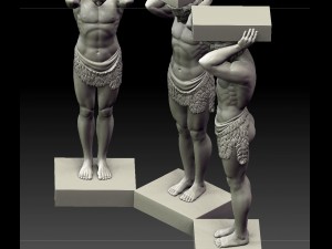 Atlant of the hermitage 3D Модель