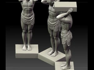 Atlant of the hermitage 3D Model