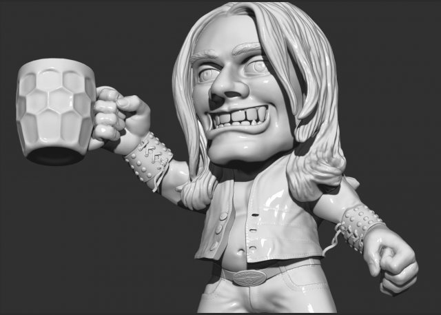 the man drinks beer 3Dプリントモデル .c4d .max .obj .3ds .fbx .stl .blend 