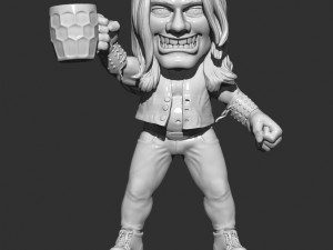 the man drinks beer 3Dプリントモデル