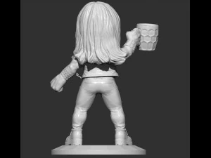 the man drinks beer 3D Print Model