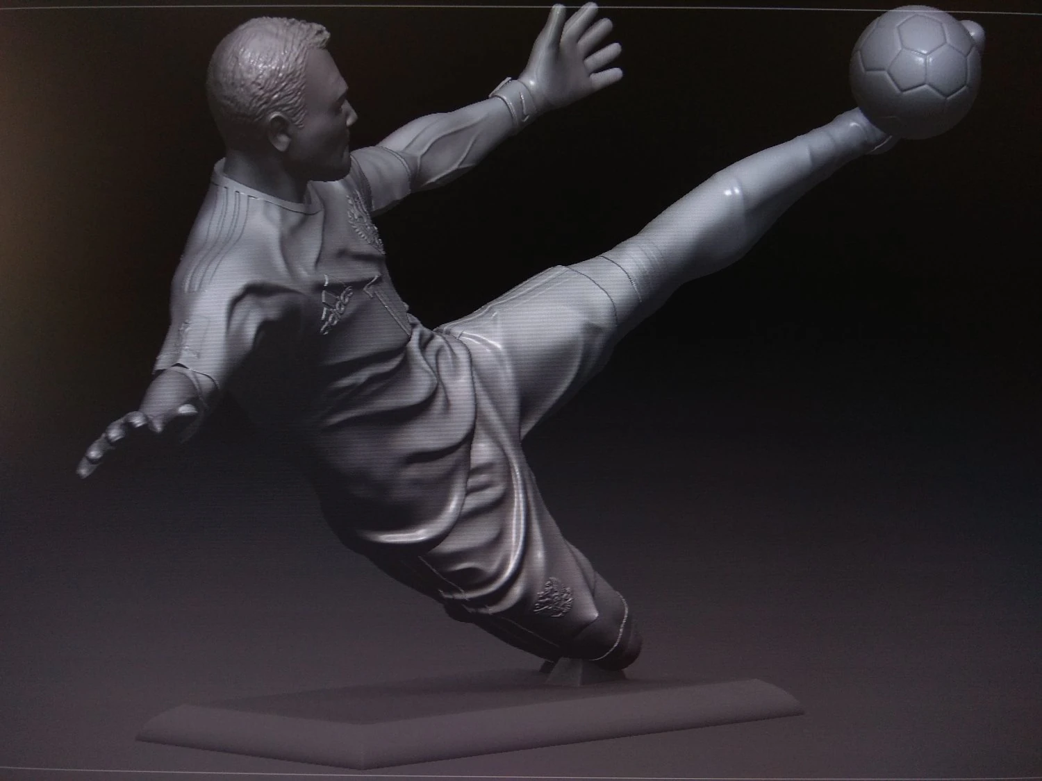 akinfeev beat out the ball 3D Print Model .c4d .max .obj .3ds .fbx .stl .blend 