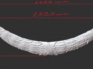 Front decor leafy garland 3D Print Model