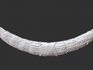 Front decor leafy garland 3D Принт Модель