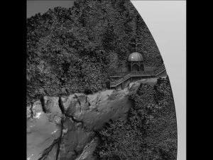 River bas-relief 3D print model 3D Print Model