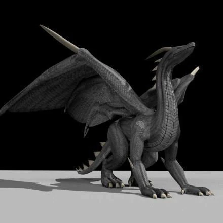 dragon rigged and game ready 3D Model .c4d .max .obj .3ds .fbx .stl .blend