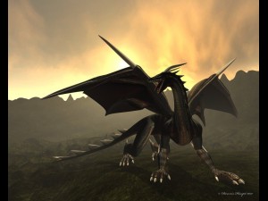 dragon rigged and game ready 3D 모델