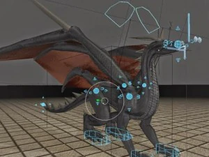 dragon rigged and game ready 3D Model