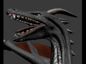 dragon rigged and game ready 3D Model