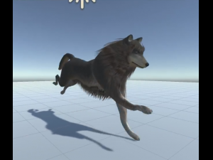 wolf rigged animated and game ready 3D Model