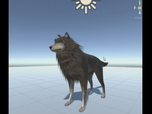 wolf rigged animated and game ready 3D Модель