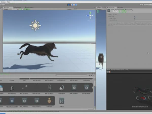 wolf rigged animated and game ready 3D Model