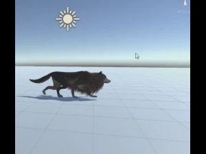 wolf rigged animated and game ready 3D Model