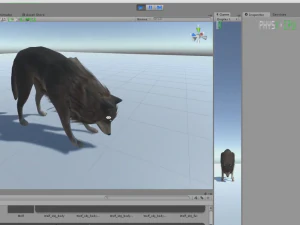 wolf rigged animated and game ready 3D Model
