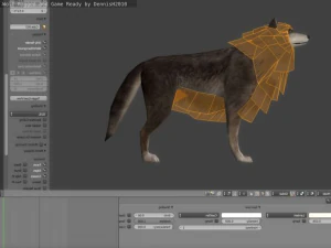 wolf rigged animated and game ready 3D Model