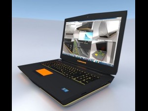 alienware 18 gaming laptop 3Dモデル