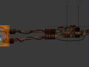 rusty stun spear powered by car battery Modello 3D