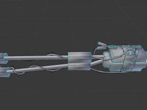 rusty stun spear powered by car battery Modello 3D